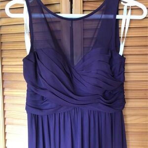 Elegant Eggplant Purple Sleeveless Dress
